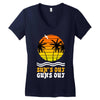 suns out guns out suns Women's V-Neck T-Shirt