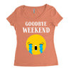 goodbye weekend Women's Triblend Scoop T-shirt