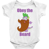 obey the beard Baby Onesie
