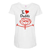 i love daddy Maternity Scoop Neck T-shirt