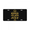 kings are born in july License Plate