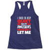 tried to keep quiet but my ancestors Racerback Tank