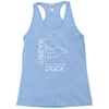 rabbit duck white Racerback Tank