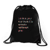 I miss you my heart is empaty wİthout you Drawstring Bags