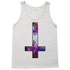 inverted galaxy cross funny  religion banter space fashion new Tank Top