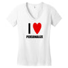 i love personalize V-neck tee
