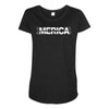 merica graphic Maternity Scoop Neck T-shirt