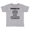 Super November Girl Toddler T-shirt