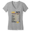 Leo Facts Zodiac Women's V-Neck T-Shirt