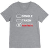 too busy playing fortnite White Logo V-Neck Tee