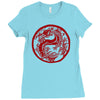 chinese new year dragon Ladies Fitted T-Shirt