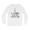 a girl has no costume (black) Long Sleeve Shirts