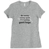 hunting giant hogs Ladies Fitted T-Shirt