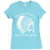 my indian name is runs with beer Ladies Fitted T-Shirt