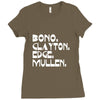 bono clayton edge mullen Ladies Fitted T-Shirt