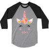 birthday unicorn family series sister 3/4 Sleeve Shirt