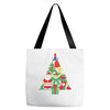christmas tree made of bells stocking santa Tote Bags