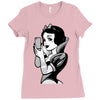 snow white Ladies Fitted T-Shirt