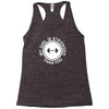 my girl is stronger than you Racerback Tank