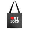 love my locs Tote Bags