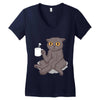 catffeinated Women's V-Neck T-Shirt