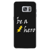 be a hero logo white Samsung Galaxy S7 Case