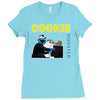 cookie monster Ladies Fitted T-Shirt