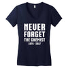 Never Forget The Chemist Women's V-Neck T-Shirt
