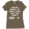 hacking time Ladies Fitted T-Shirt