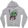red oni ninja Zipper Hoodie