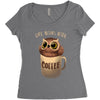 owl coffee Women's Triblend Scoop T-shirt