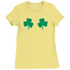 shamrock boobs Ladies Fitted T-Shirt