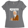 your mom freud Women's Triblend Scoop T-shirt