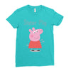 peppa pig sister pig Ladies Fitted T-Shirt