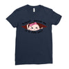 hello excuse me is it july yet asian girl black print Ladies Fitted T-Shirt