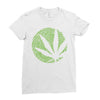cannabis finger printing Ladies Fitted T-Shirt