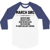 March Girl Hated By Many 3/4 Sleeve Shirt