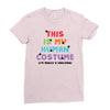 This Is My Human Costume I'm Really a Unicorn Ladies Fitted T-Shirt