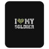 i love my soldier regular camouflage Mousepad