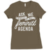 feminist agenda Ladies Fitted T-Shirt