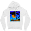 florida palm trees sunset Zipper Hoodie