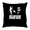 the blues brothers inspired on a mission from god funny Throw Pillow