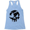 sea of theives skull Black Logo Racerback Tank