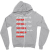 keep moving forward Zipper Hoodie