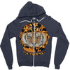 Astronaut Helmet Tiger Versace Zipper Hoodie