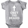 obey the beard funny Baby Onesie