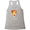 i love pizza! Racerback Tank