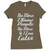 i love cats girls Ladies Fitted T-Shirt