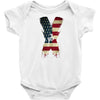 jake paul x american flag Baby Onesie