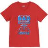 proud dad nurse V-Neck Tee